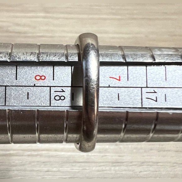 Vintage Handmade Designer Sterling Silver Honey Citrine Bypass Ring, Size 7.25 - Picture 10 of 10